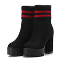 Thick Platform High Heel Ankle Boots